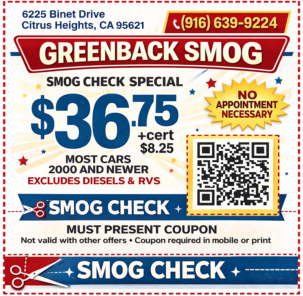 $36.75 Smog Check Coupon